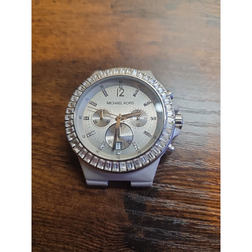 Working Michael Kors MK-5618 Grey/Lilac 45mm Watch